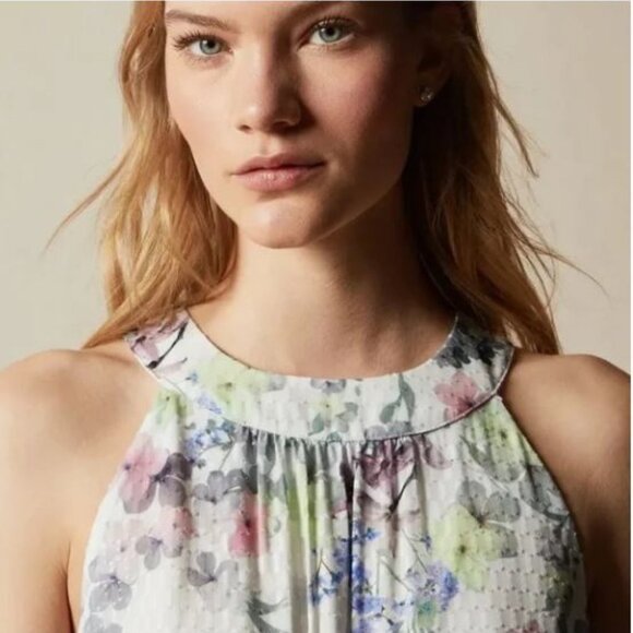 Ted Baker Kahlay Pergola Tiered Midi Dress (Ted Size 0) US size 2 - Picture 12 of 14